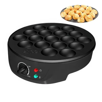 Produktbild von Takoyaki Maker 18 Mulden,Elektrischer Kugelgrill,Mini-Pfannkuchenmaker, 750W Automatisch,für Takoyaki, Fleischbällchen & Eier