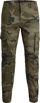 Produktbild von Übergrößen Camouflage Cargohose Jack & Jones oliv