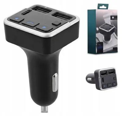 Immagine prodotto di Trasmettitore FM 12–24 V con Bluetooth, caricatore USB e kit vivavoce per auto / FMCT07V2