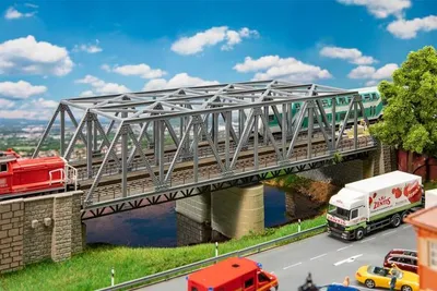 Immagine prodotto di Faller 120497 H0 Ponte in acciaio, 2 binari Epoch II