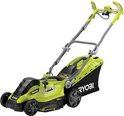 Obrázek produktu pro Elektrická sekačka Ryobi RLM15E36H, 1500 W, šířka záběru 36 cm, 5 nastavení výšky sečení, funkce mulčování, až 600 m²