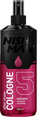 Obrázok produktu pre Nishman | Kolínska voda po holení - 05 Volcano - 100 ml - Osviežujúca vôňa - Intenzívna starostlivosť po holení