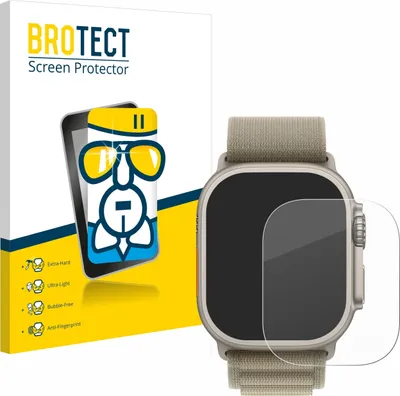 Produktbild von BROTECT Schutzglas für Apple Watch Ultra 2 (49 mm) Schutzfolie Panzer Folie Glas Display Schutz klar