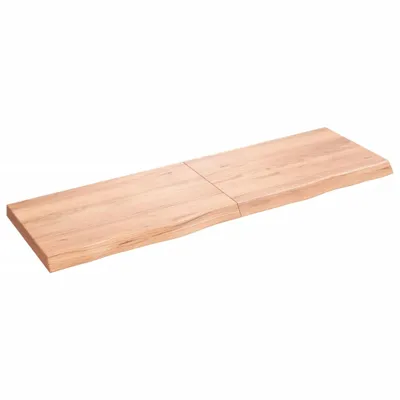 Zdjęcie produktu dla vidaXL Umywalka blat jasnobrązowy 160x50x(2-6) cm lite drewno impregnowane