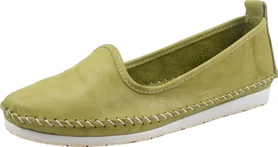 Produktbild von Andrea Conti Damen Ballerina Mokassin Slipper Leder klassisch Schlupf 0027449 , Größe:37 EU, Farbe:Grün