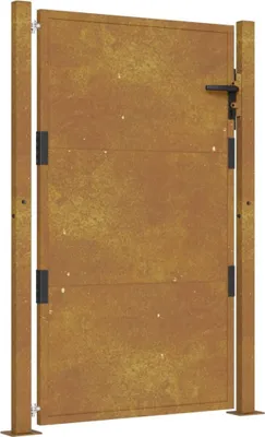 Image de vidaXL Portail de jardin 105x130 cm acier corten