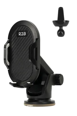 Productafbeelding van R2B Telefoonhouder Auto met Zuignap – Geschikt voor Raam Dashboard en Ventilatierooster – Universele GSM Houder