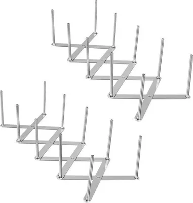 Produktbild von 2 Stahl-Ribhaken, verstelbare Spiegelhalter, multifunktionales Teleskop-Regal, Dämpfer, Abluftrek, Organizer für Pfannen, Töpfe, Deckel.