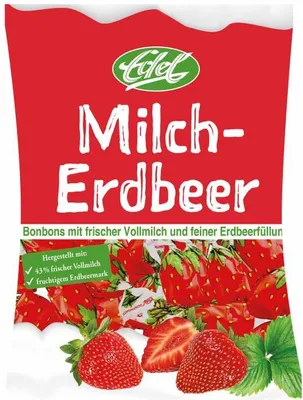 Produktbild von Edel Milch-Erdbeer Bonbons (120 g)