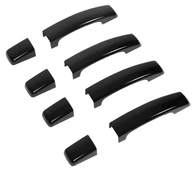 Immagine prodotto di Set di coperture per maniglie esterne delle portiere, nero lucido, ricambio per Land Rover Discovery 4