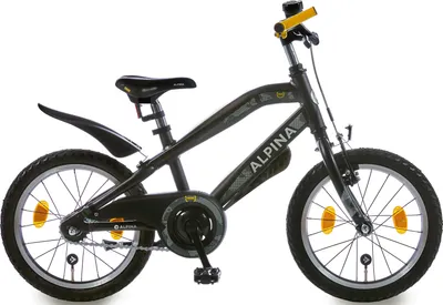 Immagine prodotto di Alpina Trial, Bambini, Uomini, Alluminio, Nero, 40,6 cm (16"), Singola velocità