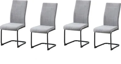 Produktbild von Schwingstuhl 4er-Set Grau LennyP HTI-Line