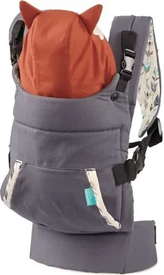 Produktbild von Babytrage, INFANTINO Cuddle Up Renard, 2 Tragemodi: Bauch- und Rückentrage, 5,4 - 18,1 kg, Ergonomisches Design