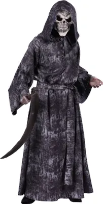 Produktbild von T2785-S schwarz-grau Walking Dead Herren Halloween Kostüm mit Kapuze Gr.S