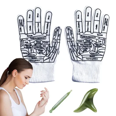 Image de Gants de massage réflexologique pour la relaxation