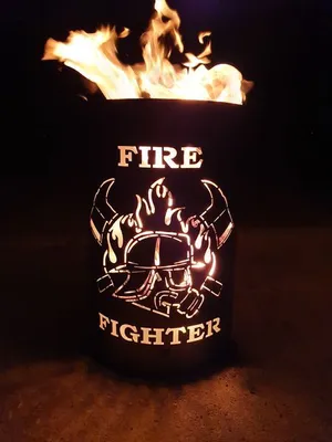 Produktbild von Feuertonne / Feuerkorb mit Motiv Fire-Fighter