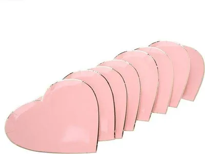 Immagine prodotto di Set da 8 piatti in plastica color argento per picnic e decorazioni