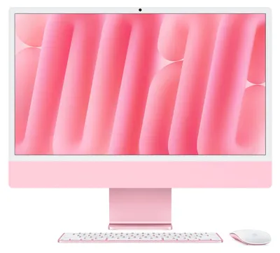 Produktbild von Apple iMac 24", Pink, M4 - 10 Core CPU / 10 Core GPU, 24GB RAM, 512GB SSD