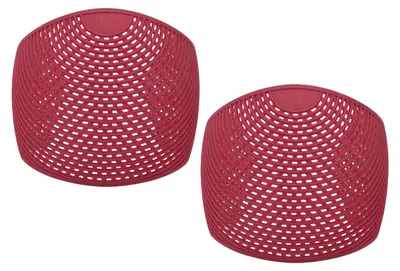 Obrázek produktu pro 2 ks elastické protiskluzové čelenky na hidžáb – lehká a pohodlná podkladová vrstva pod šátky pro každodenní použití i sport, sytě červená