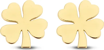 Produktbild von New Bling Goud 9NBG-0037 - Oorknop Klaver - 6mm - Goud