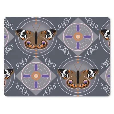 Produktbild von MuchoWow® Mauspad Mousepad Muster - Schmetterlinge - Abstrakt 23x19 cm - Mousepads - Maus Mat - Pad - Mausunterlage - Schreibtischunterlage - Mauspad