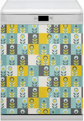 Obrázek produktu pro Magnetická fólie do myčky nádobí Kuchyňská magnetická podložka 60x70 cm Dekor do myčky nádobí - skandinávský vzor