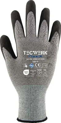 Produktbild von Handschuhe Flex N Gre 11 grau/schwarz EN 388 PSA-Kategorie II