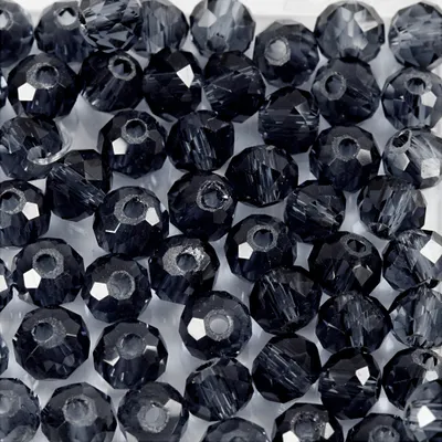 Produktbild von perlenset schwarz 4 mm 45 Stück