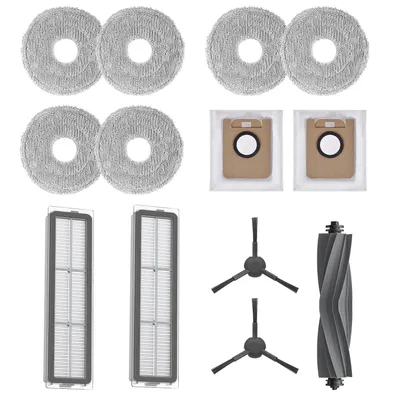 Produktbild von Dreame - Zubehörset kompatibel mit L20 Ultra, 3 Paar Wischpads, 2 Staubboxfilter, 1 Hauptbürste, 2 Seitenbürsten und 2 Staubbeutel