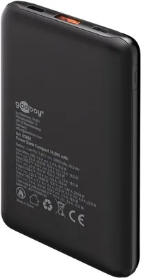 Image de Goobay Powerbank Compact 10000mAh Sort