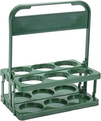 Produktbild von Famanu Bierträger Faltbar für 6 Flaschen - Praktischer Halter für Bar, Outdoor, Picknick, Party