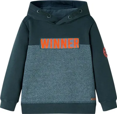 Imagen del producto de Sudadera infantil con capucha verde oscuro 92