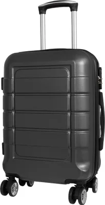 Produktbild von Kleiner Handgepäck Reisekoffer Como 57 cm Hartschale Trolley ABS Anthrazit