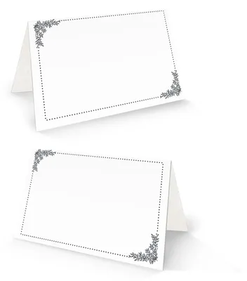Platzkarten-Set, 25 Stück, 8,5 x 5,5 cm, beidseitig beschreibbar