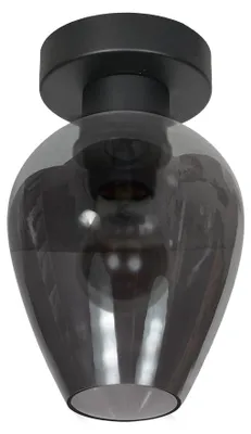 Immagine prodotto di Steinhauer - plafoniera - Bloeba - nero - vetro metallo - Ø 15cm - E27 - 4372ZW