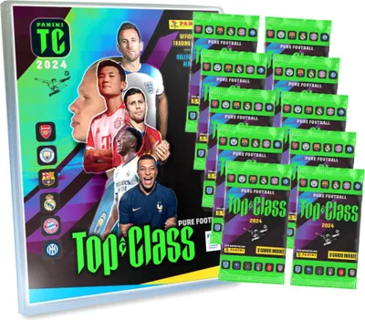 Produktbild von Panini Top Class Karten 2024 - Trading Cards - Sammelkarten - 1 Mappe + 10 Booster
