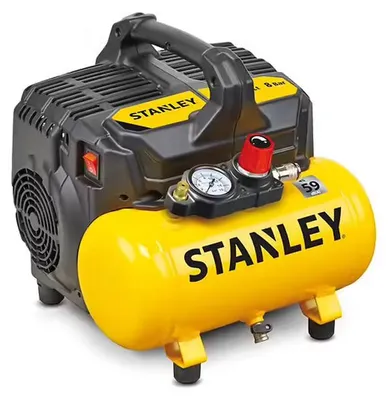 Image de Compresseur 6L Silencieux 1HP coaxial sans huile - STANLEY FATMAX - DST100/8/6