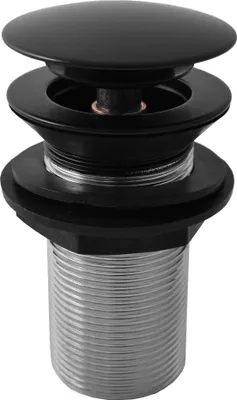 Image de Sortie de lavabo 5/4'' sans trop-plein - bouchon non obturable, Noir - mat MD0799CMAT, RAV Slezák