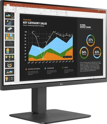 Zdjęcie produktu dla LG 24BR650B, 60,5 cm (23.8"), 1920 x 1080 px, Full HD, LED, 5 ms, Szary