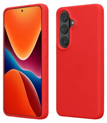 Produktbild von kwmobile Handyhülle für Samsung Galaxy S26 Hülle - Case Silikon - Kabelloses Laden - Schutzhülle Cover in Klassisch Rot