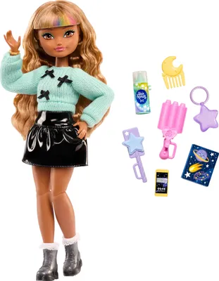 Produktbild von Barbie Dream Besties Zia-Modepuppe mit 7 Accessoires zum Thema Haare und Mond, Modepuppe, Weiblich, 4 Jahr(e), Junge/Mädchen, 298 mm, 170 g