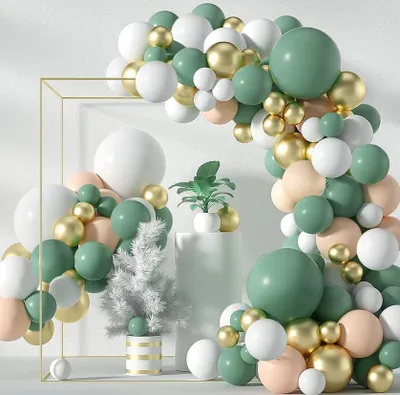 Produktbild von 152 Stück Luftballons Ballons Ballon Bogen Girlande Kit Party Ballons Dekoration Set für Hochzeit,Geburtstag,Party DIY