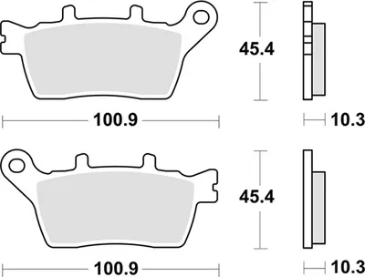Obrázok produktu pre Sada brzdových doštičiek SBS pre YAMAHA