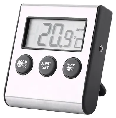 Digitale Kühlschrankthermometer mit LCD, Alarm, -50 bis 70 °C