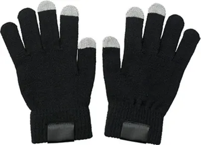 Produktbild von Printwear  | Gloves Touch / Daumen, Zeige- und Mittelfinger Touch - Farbe: Black - Größe: 13,1 x 19,5 x 1,2 cm