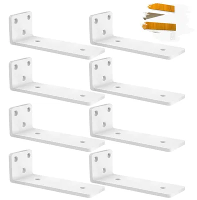 Produktbild von Solidchoice – Set mit 8 Wandhalterungen für unsichtbare Regalböden