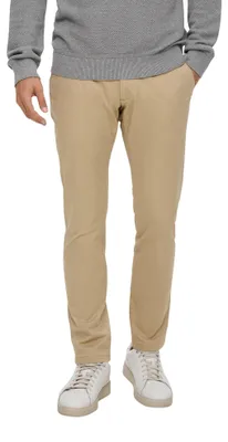 Productafbeelding van s.Oliver 2111625.8195.31, Chinos, Heren, Beige, Maat W31/L30, Slim fit, Casual