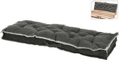 Obrázek produktu pro Opěrka/sedák na paletový nábytek, 40x120cm, šedá
