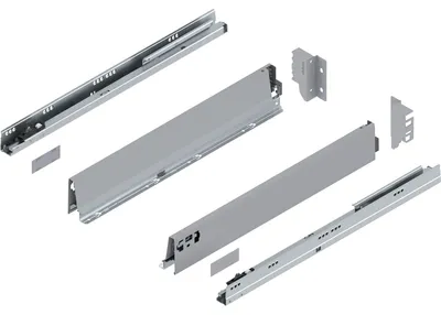 Produktbild von Blum Tandembox antaro M Schubladenschienen-Set | 1 Paar, 30kg 550mm | Vollauszug Blumotion, grau