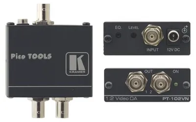 Produktbild von Kramer Electronics PT-102VN, 60 mm, 65 mm, 25 mm, 140 g, 12 V